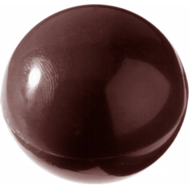 Pologuľatá forma na pralinky 38x19mm - CHOCOLATE WORLD