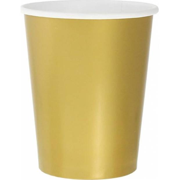 Papierový pohár 270ml 14ks zlatý - Godan
