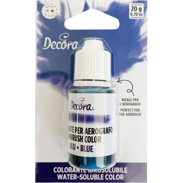 Airbrush farba tekutá modrá 20g - Decora