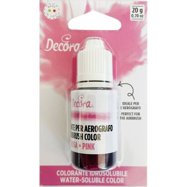 Airbrush farba tekutá ružová 20g - Decora