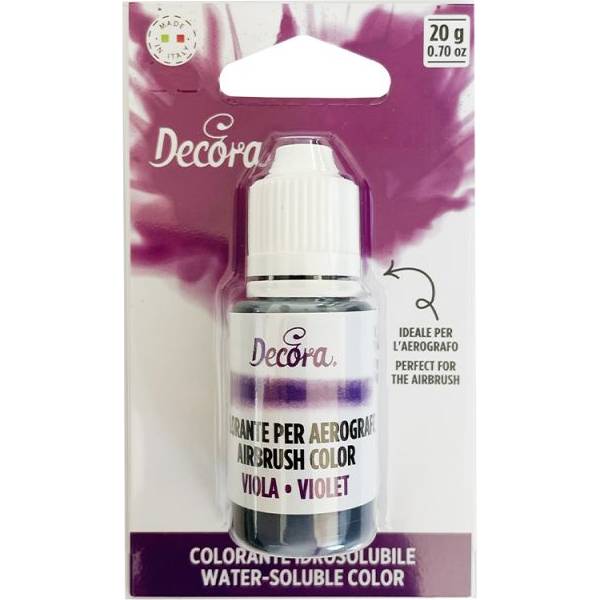 Airbrush farba tekutá fialová 20g - Decora