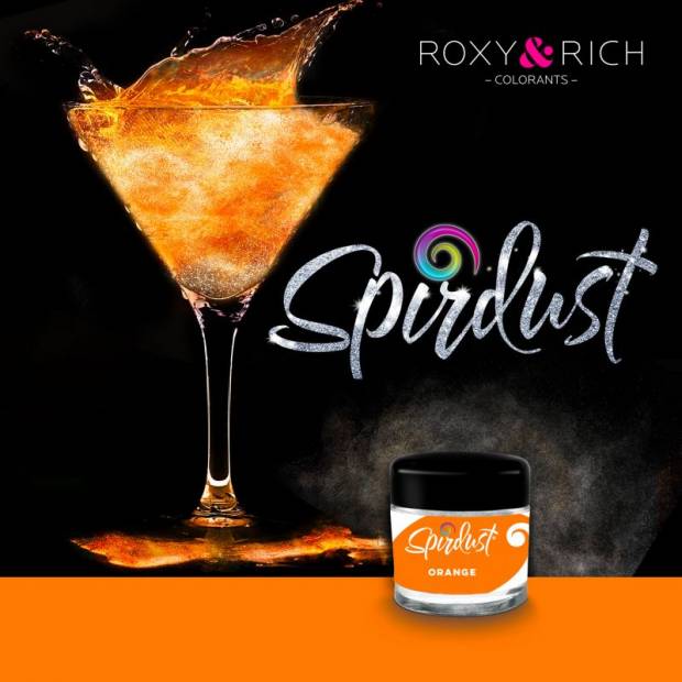 Metalická oranžová farba Spirdust 1,5g - Roxy and Rich