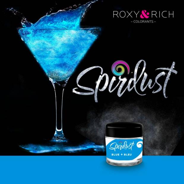 Metalická farba na nápoje modrá 1,5g - Roxy and Rich