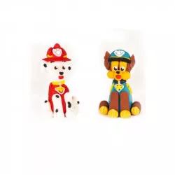 Cukrová figúrka Paw Patrol — Chase a Marshall, 3,5 × 6 cm - I LOVE CAKES