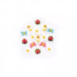 Cukrová figurka včielky, lienky a motýľov - I LOVE CAKES