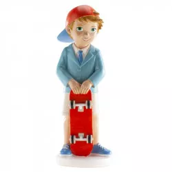 Figúrka na tortu – skateboardista, 16 cm - Dekora