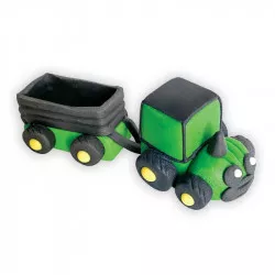 Cukrová figúrka traktor s vlečkou - Dekor Pol