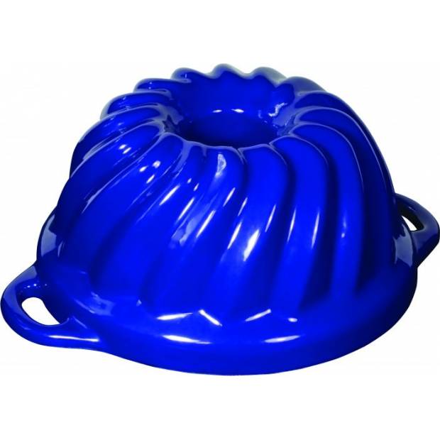Eliška Liatinová smaltovaná forma na pečenie Malá bundt torta GOURMETINA - Nočná modrá - Český Smalt