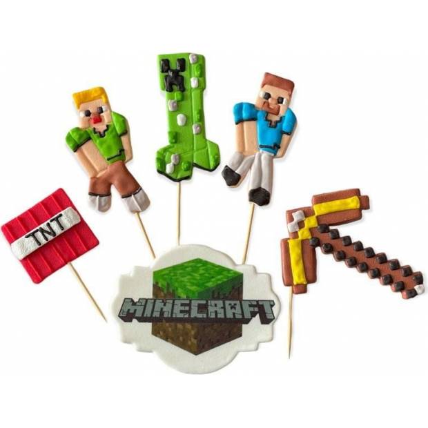 Cukrová figúrka Minecraft topper na tortu - K Decor