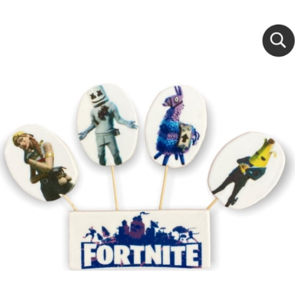 Cukrová figúrka na tortu Fortnite - K Decor