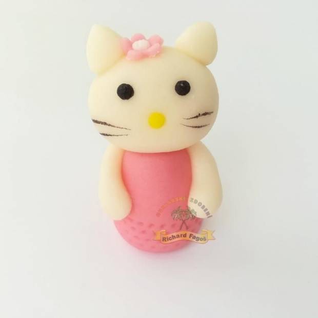 Tortová figúrka HELLO KITTY 5cm z kokosovej hmoty - Fagos