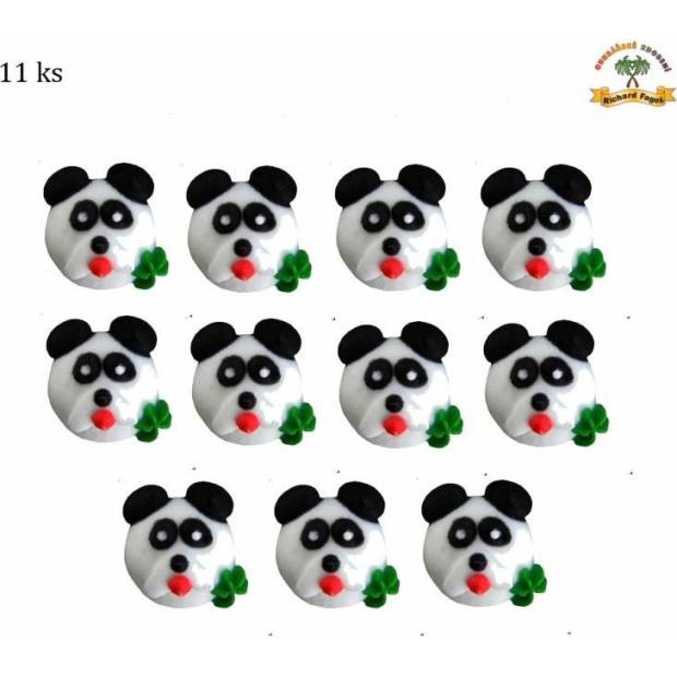 Cukrová dekorácia panda 11ks - Fagos