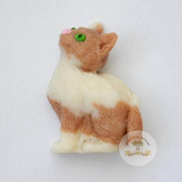 Figúrka mačky na tortu 6,5x4cm z kokosového plastu - Fagos