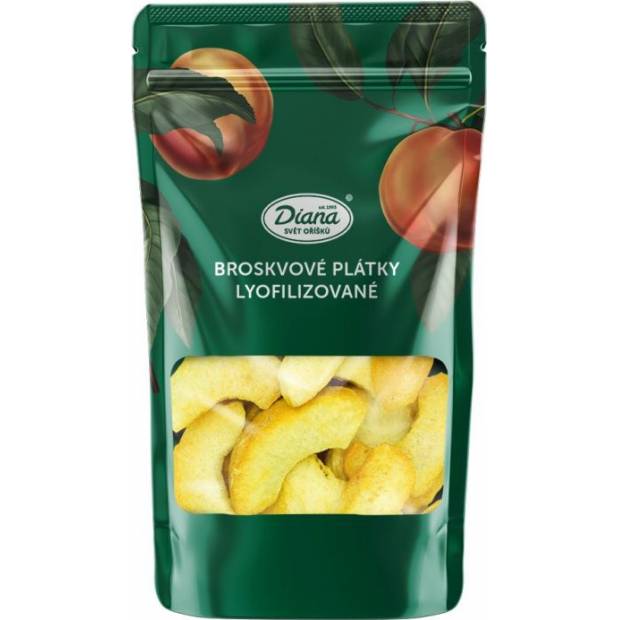 Lyofilizované plátky broskýň 30g - Diana