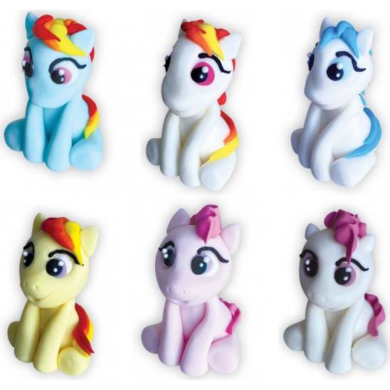 Cukrový jednorožec My Little Pony 6ks 6cm - Dekor Pol