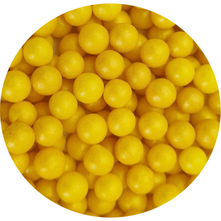 Cukrové korálky žlté 60g - Dekor Pol