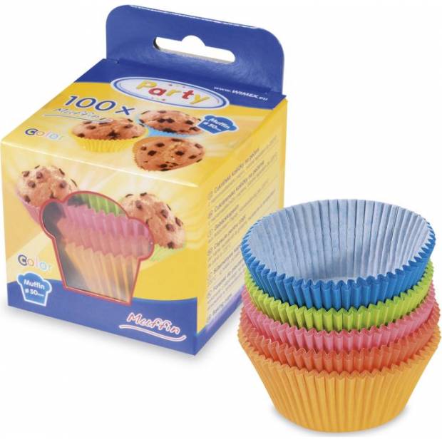 Cukrovinky cupcake color mix 50x30mm 100ks - Wimex