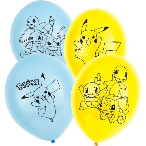 Latexový balónik Pokémon, 6ks - Amscan