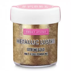 Prachová farba metalická Extreme Gold 10ml - Sweet Sticks