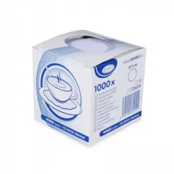 Rozložiteľná podšálka biela 9 cm 1000 ks - Wimex