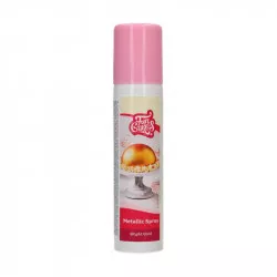 Metalický sprej zlatý bright gold 100ml - FunCakes