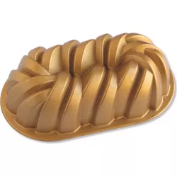 NW Forma na chlebíček 75 let propletená 6 cup zlatá - Nordic Ware
