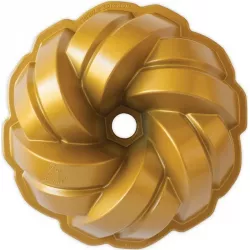 Forma na bábovku 75 rokov prepletená 12 cup zlatá - Nordic Ware
