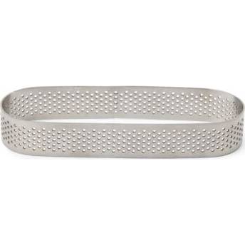 Perforovaná forma oval na tartaletky 13x4cm - Patisse