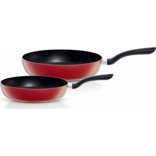 Súprava 2 panvíc Cenit červená 24 a 28 cm - Fissler