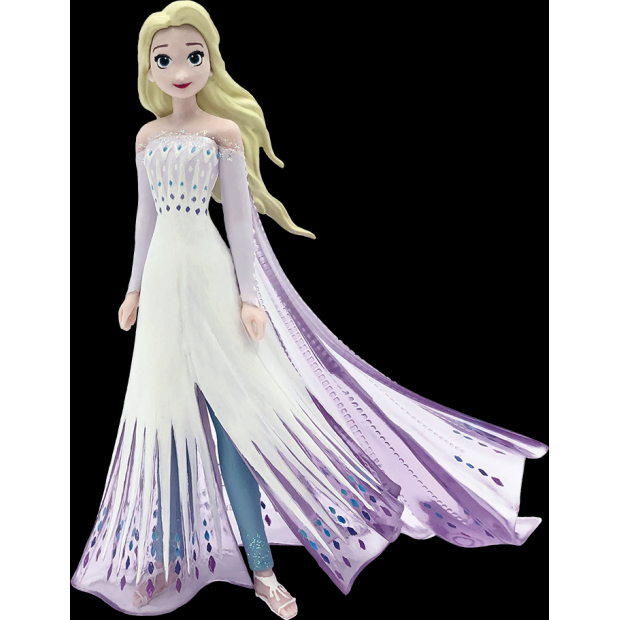 Tortová figúrka Elsa biele šaty 9,5 cm - Bullyland