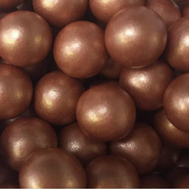 Cukrové zdobenie chocoballs XL rose gold 70g - Scrumptious