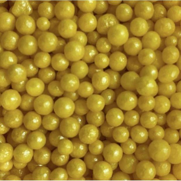 Žlté perličky na zdobenie cukrom 80g - Scrumptious