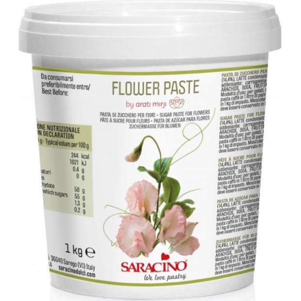 Modelovacia pasta na kvety - biela 1kg - Saracino