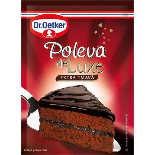 Dr. Oetker Glaze de Luxe extra tmavá (100 g) DO0048 dortis - Dr. Oetker