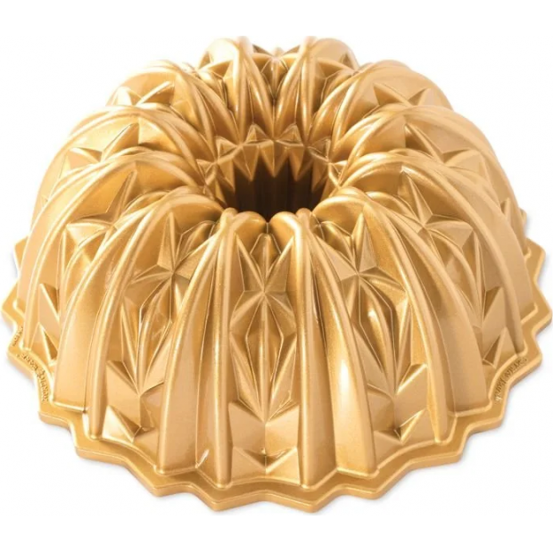 NW Crystal 10 šálok zlatá forma na buchty - Nordic Ware