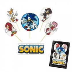 Cukrová figurka zapichnutý ježko Sonic - I LOVE CAKES