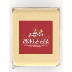 SweetArt potahovací a modelovací hmota vanilková Ivory (250 g) - dortis