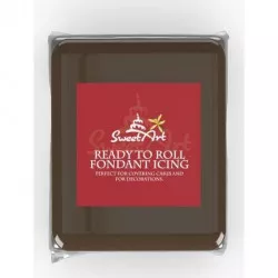 SweetArt potahovacia a modelovacia hmota vanilková Brown (250 g) - dortis
