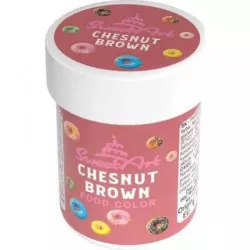SweetArt gélová farba Chestnut Brown (30 g) - dortis