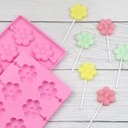 Silikónová forma na lízanky – kvety - Cakesicq