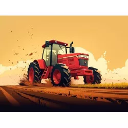 Jedlý papier „Traktor kreslený“ A4 - PICTURE