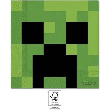 Servítky Minecraft, 20ks - Procos