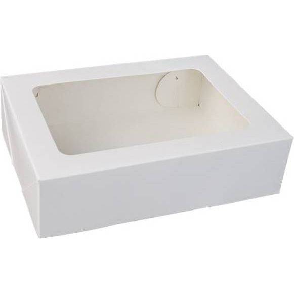 Krabička na makrónky biela 23 x 18 x 5 cm (na 12 kusov) - dortis
