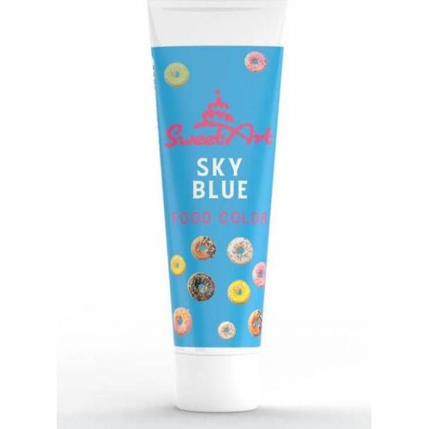 SweetArt gélová farba v tube Sky Blue (30 g) - dortis