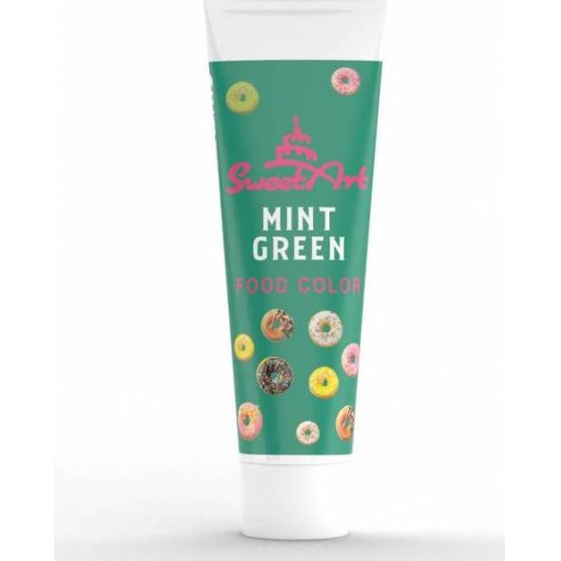 SweetArt gélová farba v tube Mint Green (30 g) - dortis
