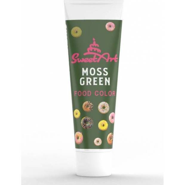 SweetArt gélová farba v tube Moss Green (30 g) - dortis