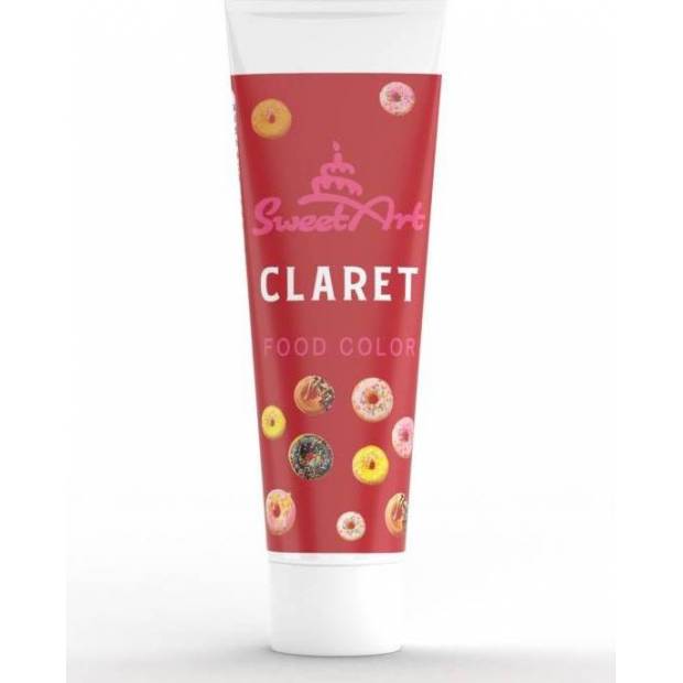 SweetArt gélová farba v tube Claret (30 g) - dortis