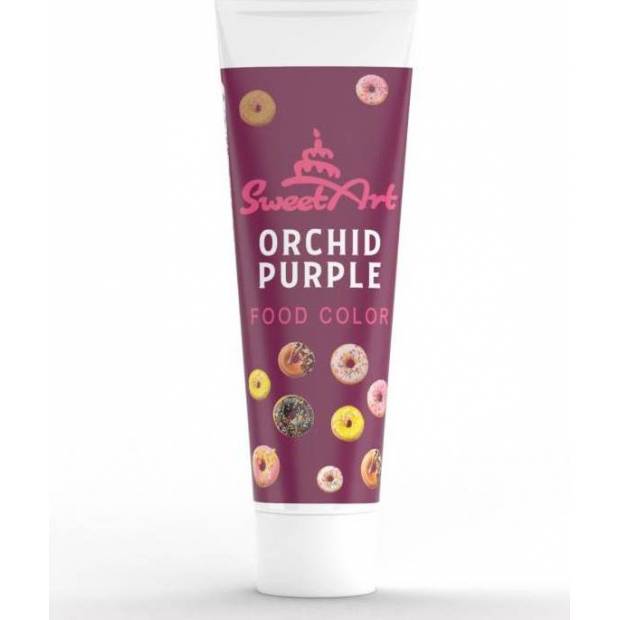 SweetArt gélová farba v tube Orchidea purpurová (30 g) - dortis