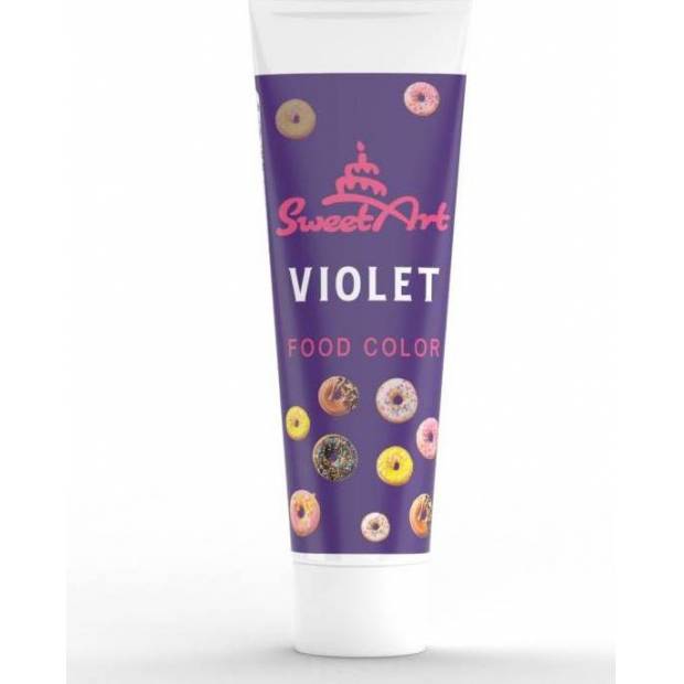 SweetArt gélová farba v tube Violet (30 g) - dortis