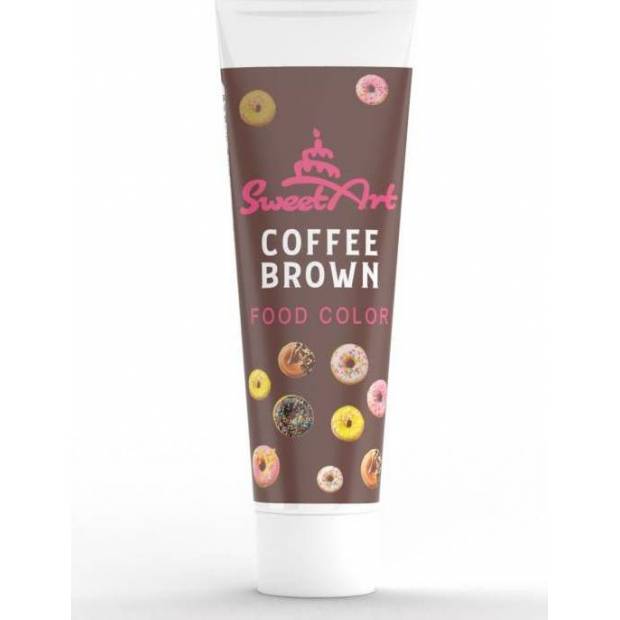 SweetArt gélová farba v tube Coffee Brown (30 g) - dortis